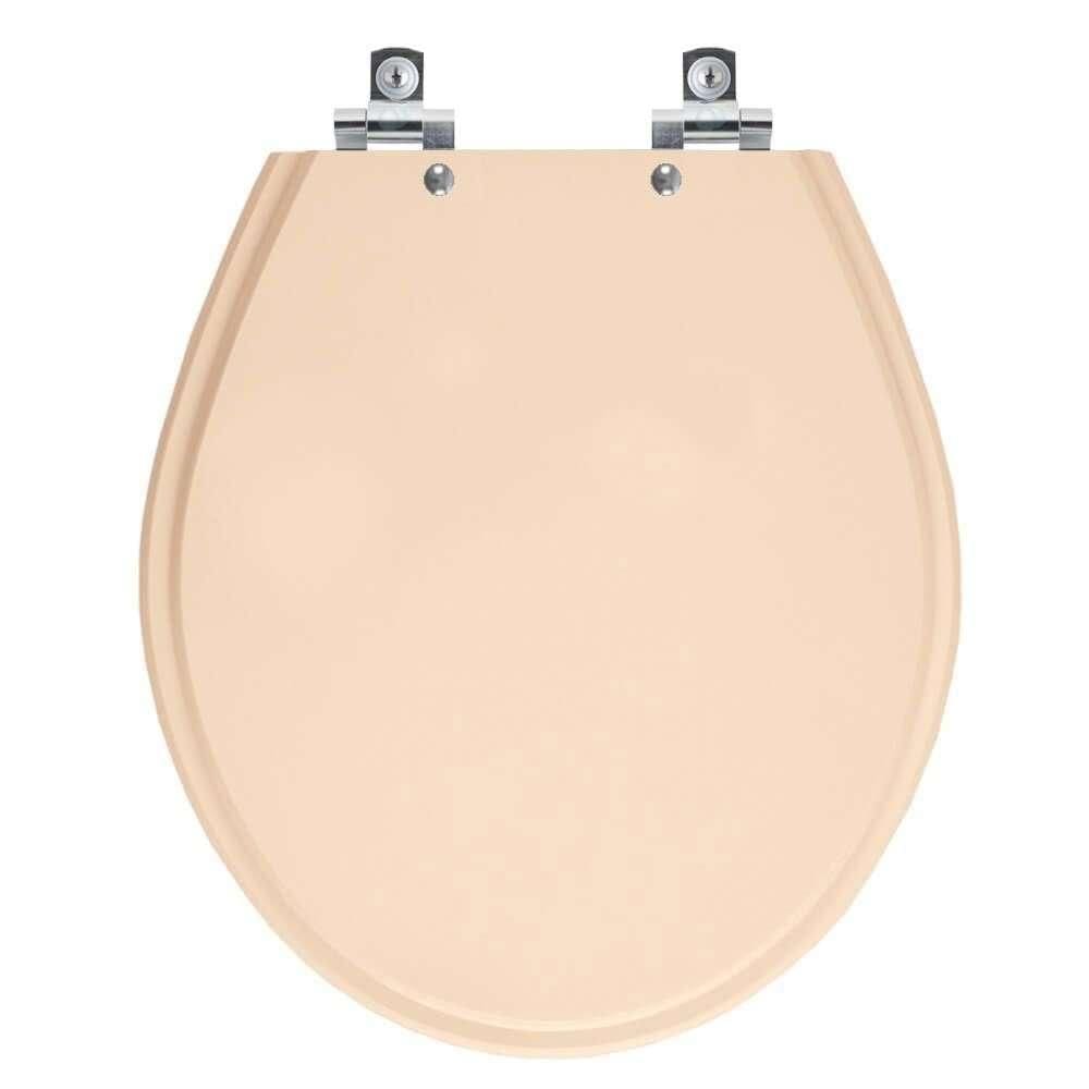 Assento Sanitário Com Amortecedor Ravena Rosa Floral Para Vaso Deca