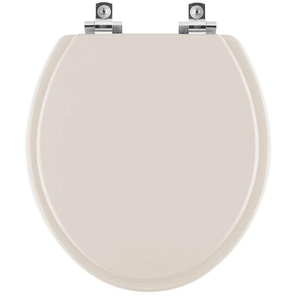 Assento Sanitário Com Amortecedor Convencional Oval Visone Para Vaso Ideal Standard