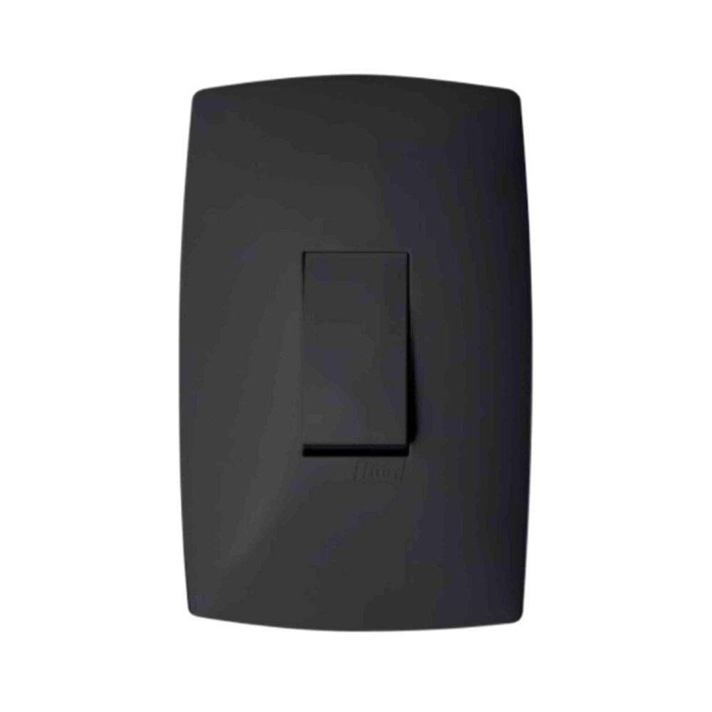 Conjunto Interruptor Vertical Simples Com Placa