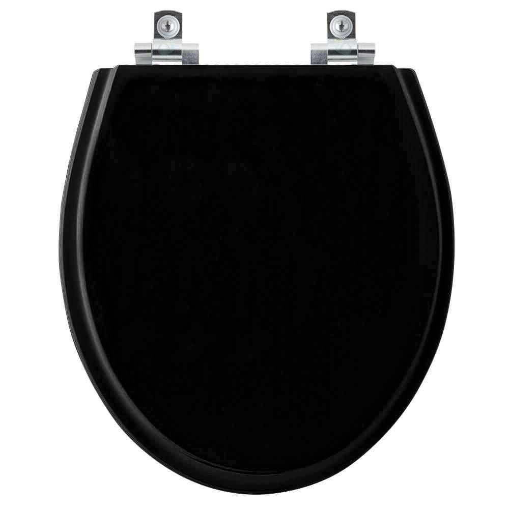 Assento Sanitário Com Amortecedor Windsor ébano (preto) Para Vaso Deca