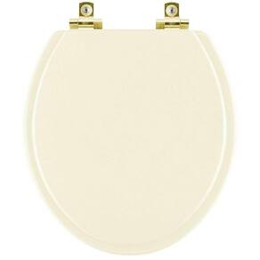 Assento Sanitário Soft Close Diamantina Palha Para Vaso Icasa Com Ferragem Dourada