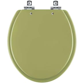 Assento Sanitário Soft Close Convencional Oval Verde Itapoa Para Vaso Celite