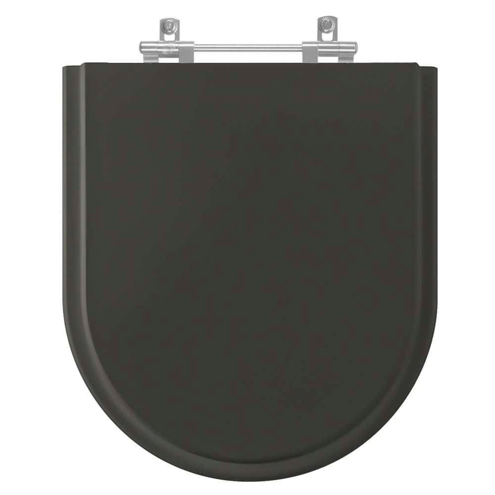 Tampa de Vaso Poliester Smart Noite Preto Fosco para Bacia Celite 6lpf