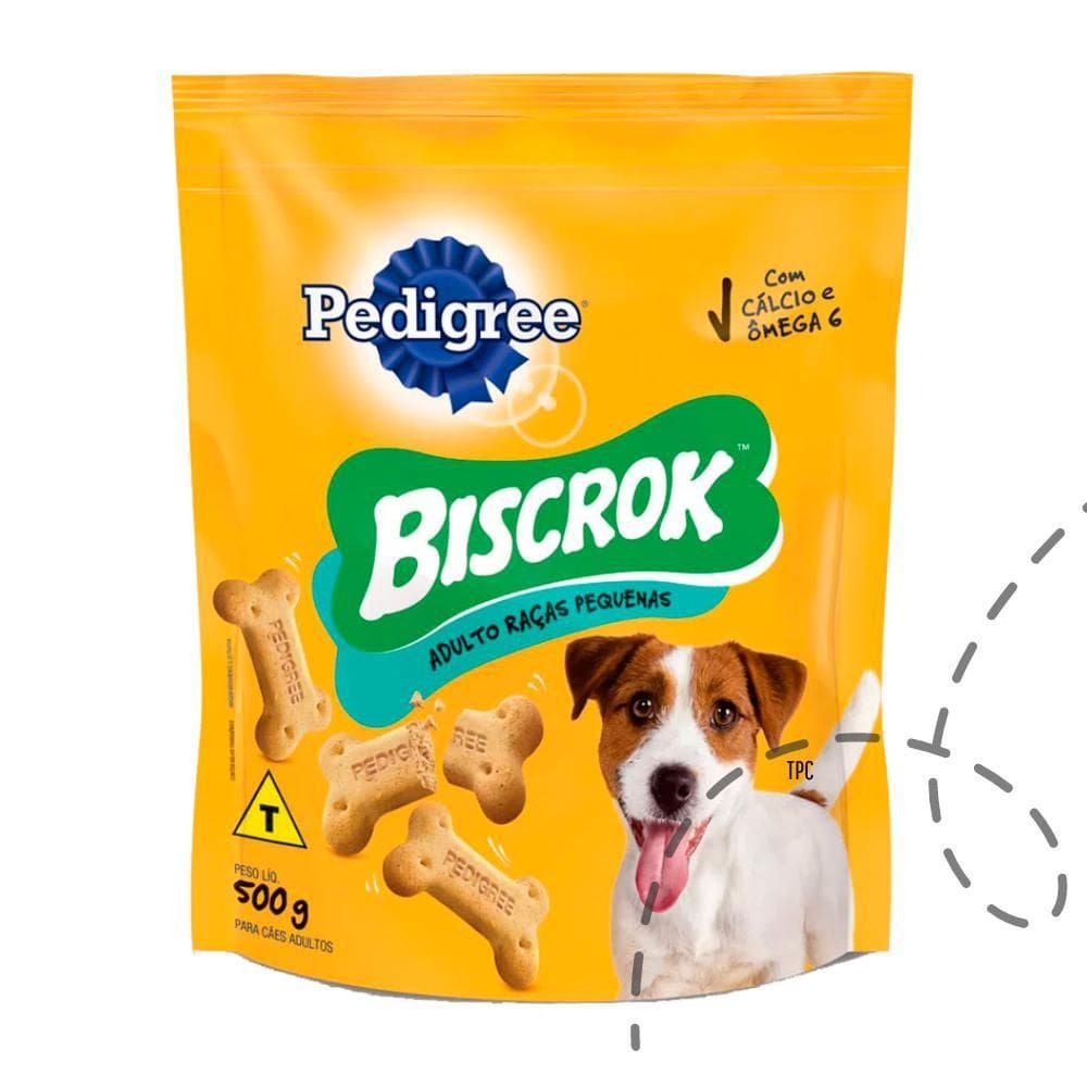 Biscoito Petisco Biscrok Pedigree Raças Pequenas 500G