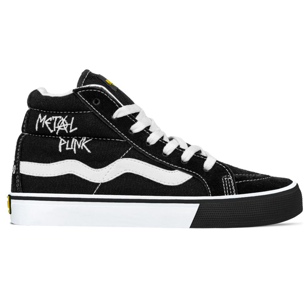 Tênis Mad Rats Lona Unissex Hi Top Oitão | Preto Branco