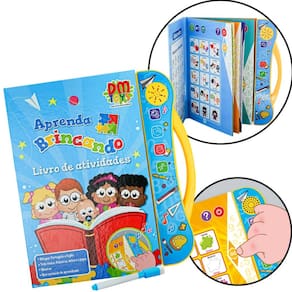 Livro de Atividades Infantil Aprenda Brincando Didático Premium Dm toys