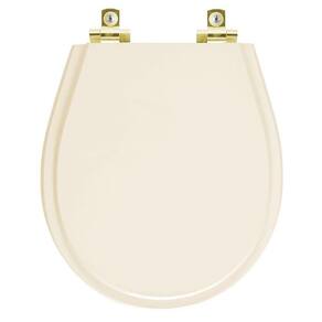 Assento Sanitário Soft Close Avalon Bone Para Vaso Ideal Standard Com Ferragem Dourada