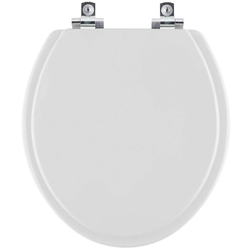Assento Sanitário Soft Close Atlantis Cinza Claro Para Vaso Hervy