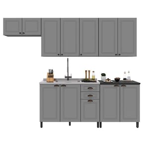 Cozinha Modulada Firenze 5 Peças com Balcão 120cm sem Tampo - Indékes