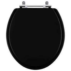 Tampa De Vaso Sanitário Evolution Preto Para Louça Santamarina