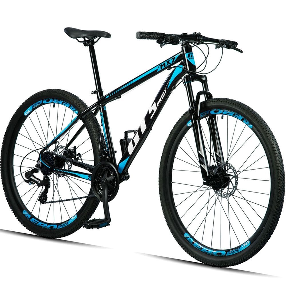 Bicicleta Gt Sprint Mx7 Disc M Aro 29 Susp. Dianteira 21 Marchas - Preto/azul