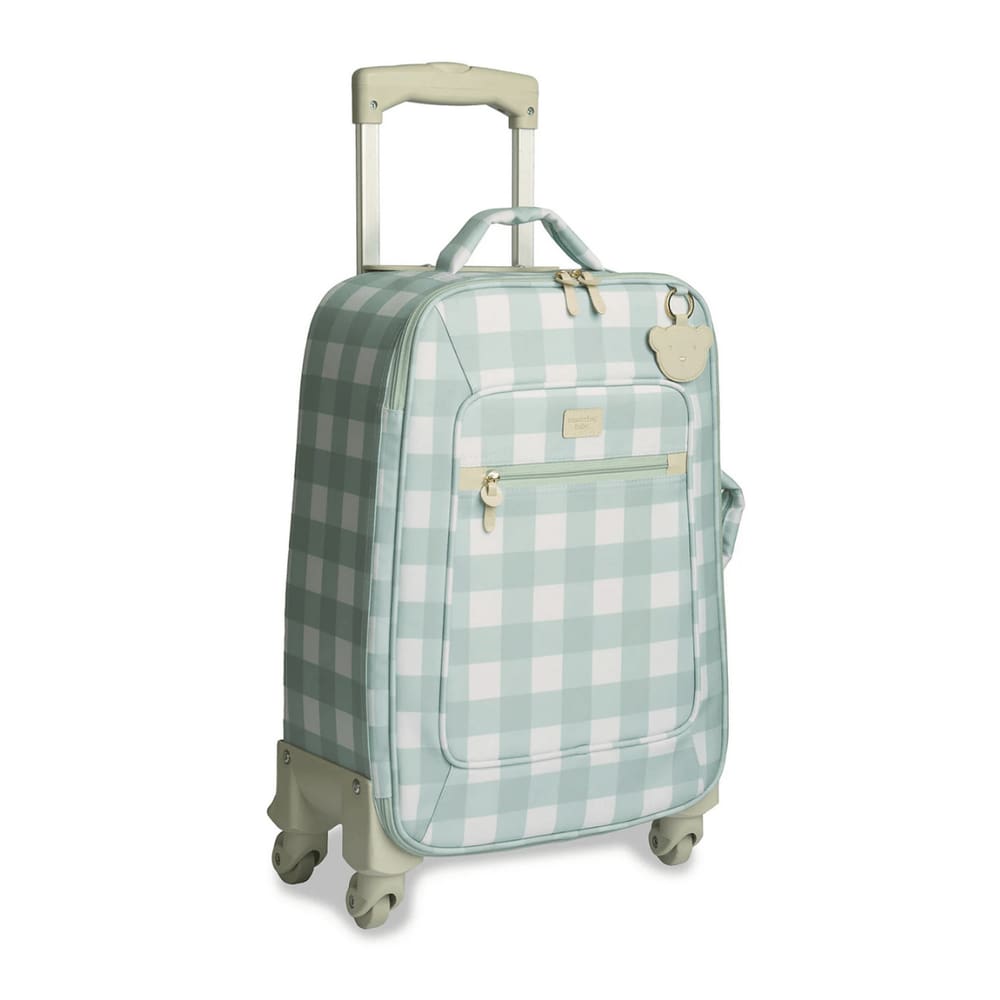 Mala de Rodinha Bear Xadrez Menta - Masterbag