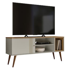 Rack Bancada Para TV 55 Pol 136cm Romeo Off/Nature Z49 - Mpozenato
