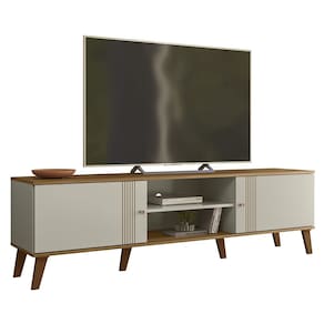 Rack Bancada Para TV 75 Pol 180cm Sia Off/Nature Z49 - Mpozenato