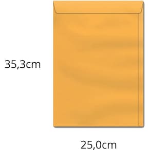 Envelope Saco Ouro 250x353mm 80grs. Ko 35 250un - Scrity
