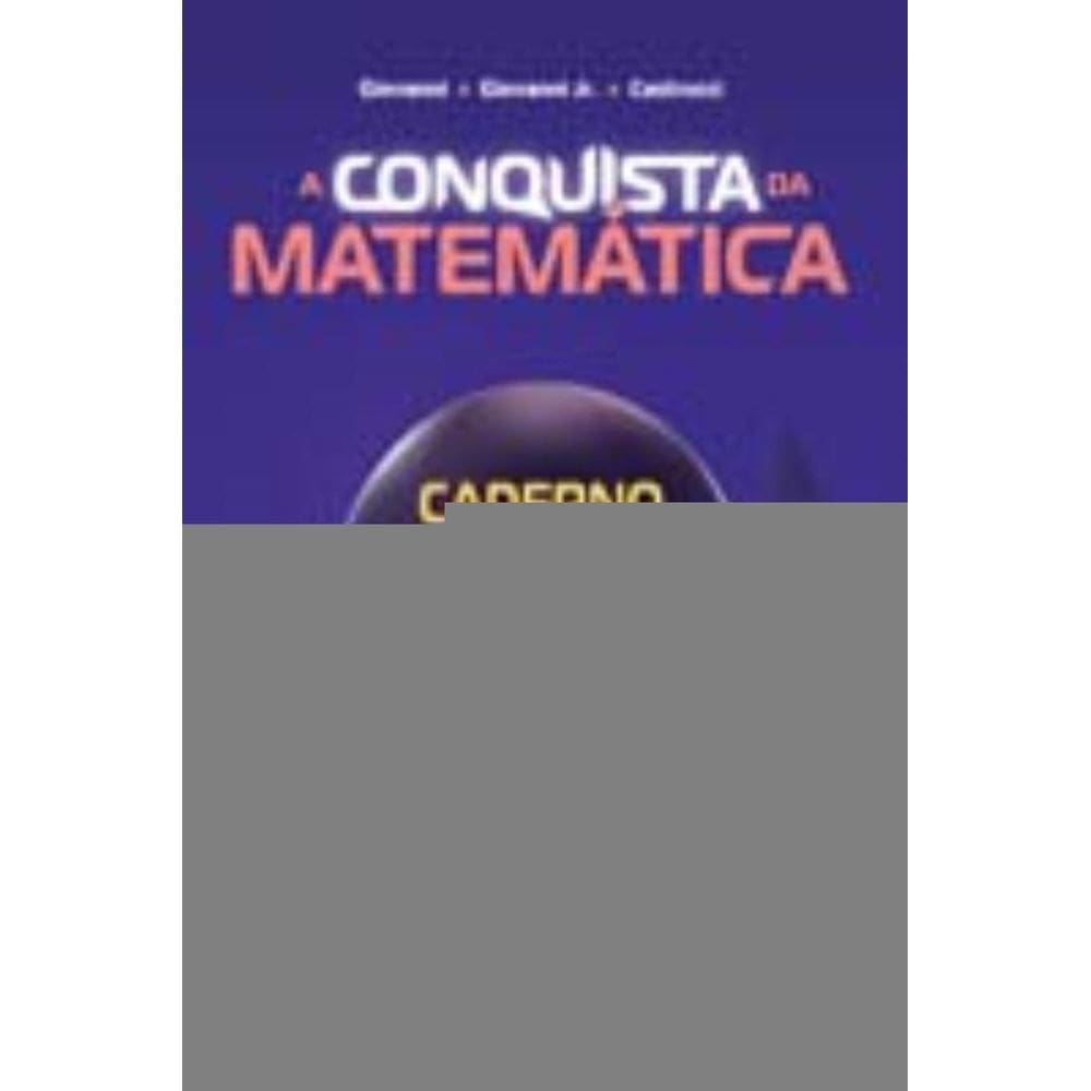 Conquista Da Matematica - Caderno De Atividades -