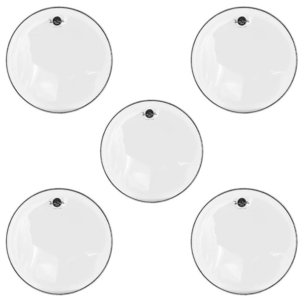Kit 5 Pele Tom 10” Filme Duplo Luen Dudu portes DP Double Clear PL11017N