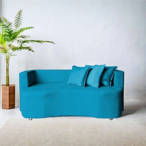 Divã Recamier Luxo Decorativo Primor 155 Turquesa