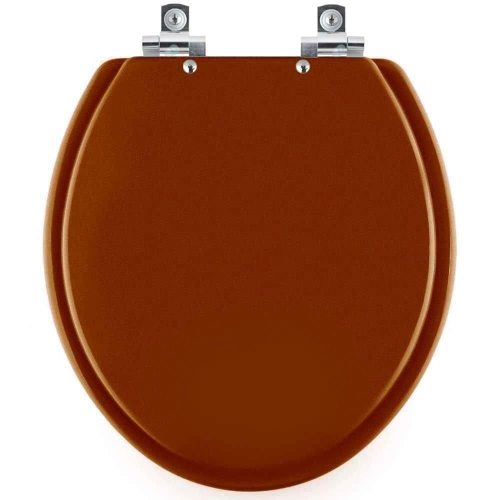 Assento Sanitário Soft Close Targa Caramelo Para Vaso Deca