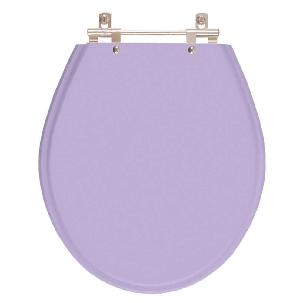 Assento Sanitário Carina Bermuda (lilás) Para Vaso Ideal Standard