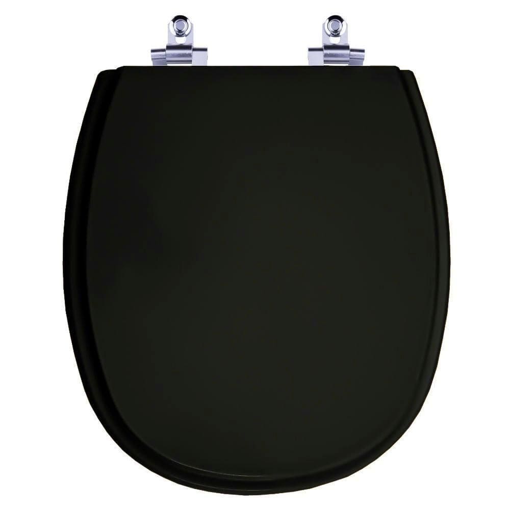 Assento Sanitario Soft Close Aspen Preto Para Vaso Deca