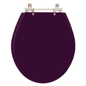 Assento Sanitário Carina Ametista (roxo) Para Vaso Ideal Standard