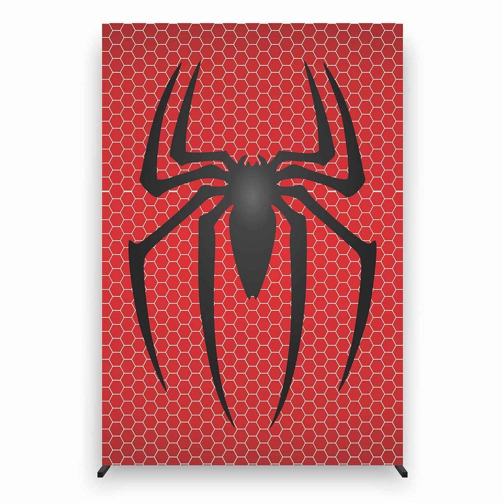 Painel de Festa Lateral com Forro Homem Aranha - Fera Print