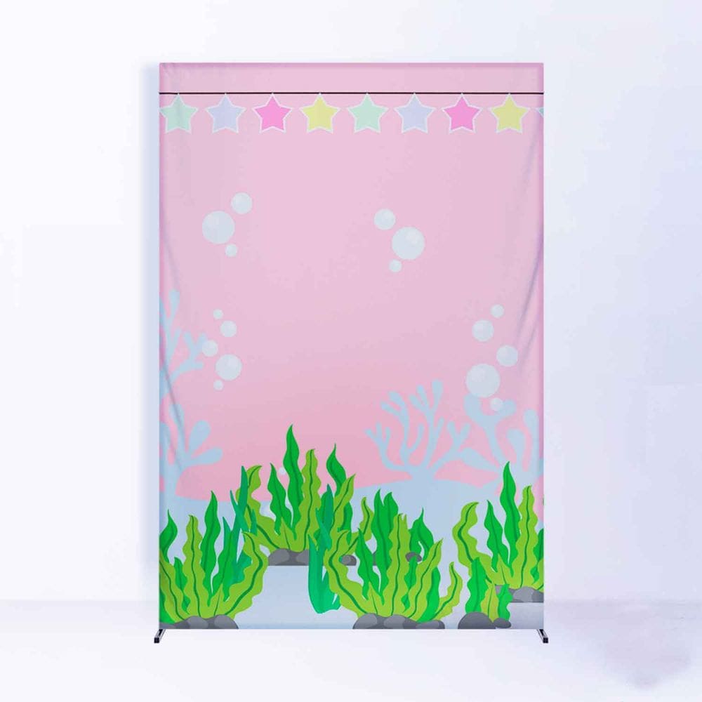 Painel de Festa Lateral com Forro Baby Shark - Fera Print