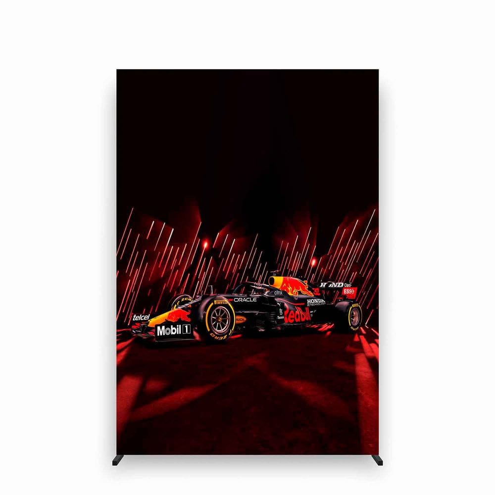 Painel de Festa Lateral com Forro Fórmula 1 - Fera Print