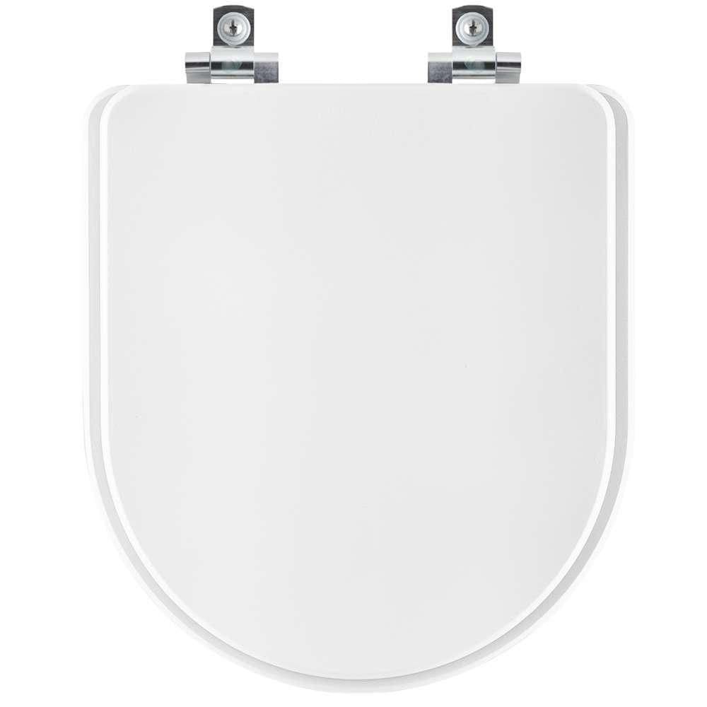 Assento Sanitário Com Fechamento Lento Estoril Branco Para Vaso Luzarte
