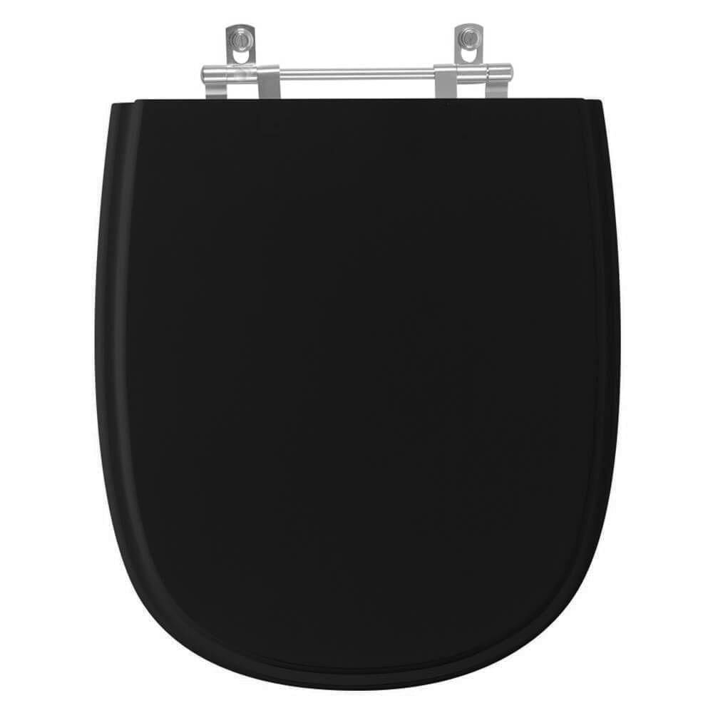 Assento Sanitario Poliester Sabatini Preto Para Vaso Icasa