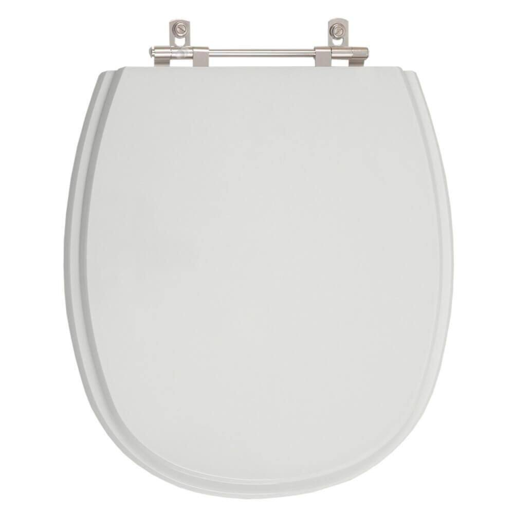 Assento Sanitário Poliester Aspen Cinza Real Para Vaso Deca
