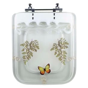 Tampa De Vaso Decorada Borboleta Para Vaso Misti Icasa 6lpf