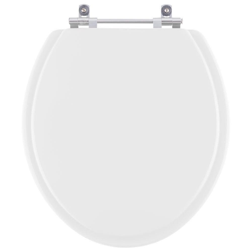 Tampa De Vaso Em Mdf Flamingo Branco Para Bacia Incepa