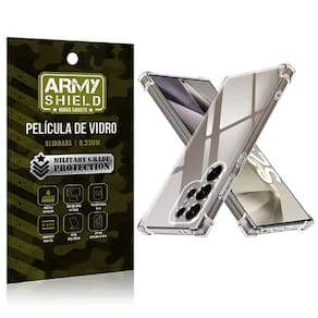 Capa Galaxy S25 Ultra + Película de Vidro 3D - Armyshield