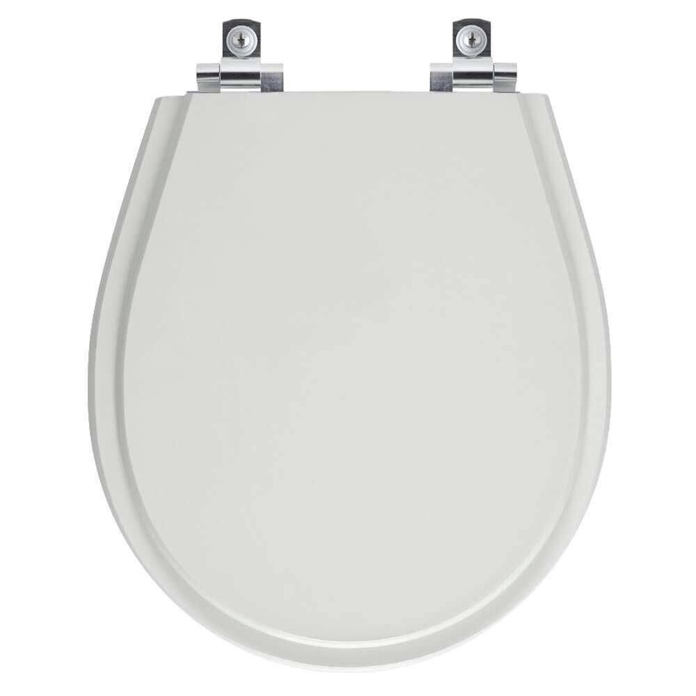 Assento Sanitário Soft Close Aries Cinza Claro Para Vaso Eternit