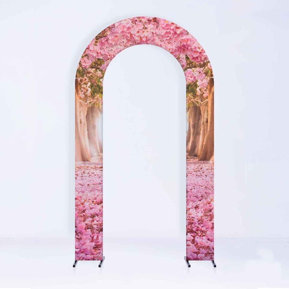 Painel de Festa em Arco com Forro Jardim Encantado 1,50 metros - Fera Print