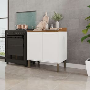Balcão Cozinha Flórida 2 portas 80cm Salleto