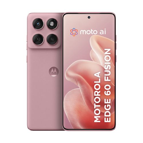 imagem-Smartphone Motorola Edge 60 Fusion 5G - 256GB 24GB (8GB RAM+16GB Ram Boost) moto AI 50MP Sony Camera Ultraresistencia militar IP68 NFC - Rosa