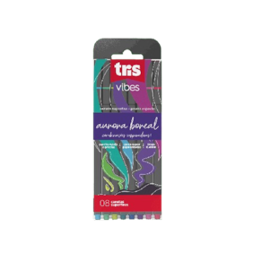 Caneta superfina Tris Vibes Aurora Boreal 8 cores fine line
