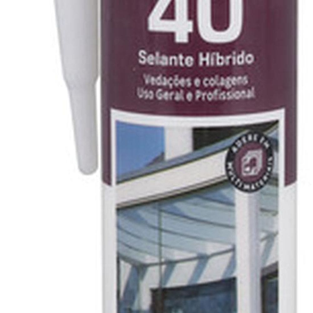 Selante Branco Pu 40 Para Porta, Janelas, Fachadas Tubo 400g