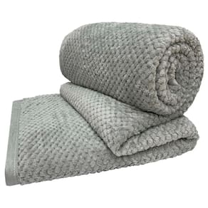 Cobertor Manta Queen Diamond 100% Poliéster - Cinza