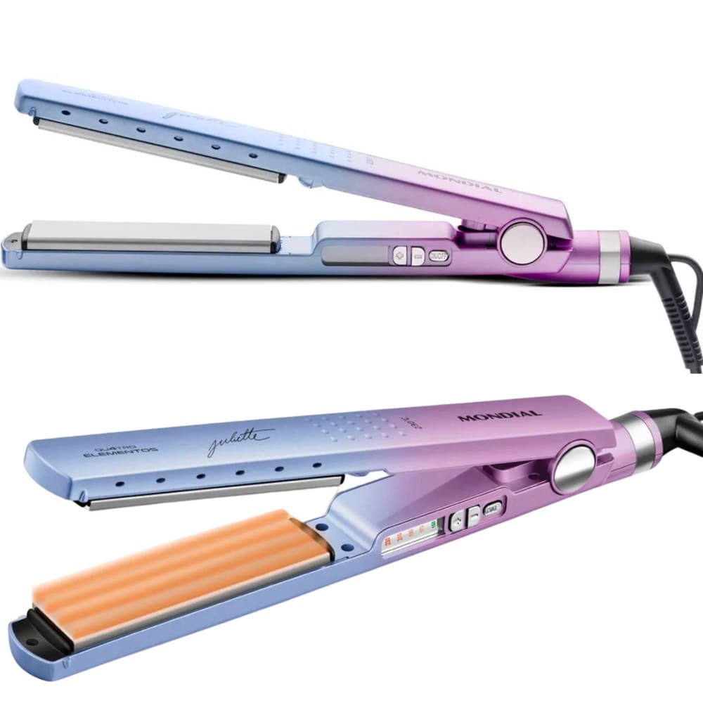 Chapinha de Cabelo Profissional 450F Mondial Titanium Pro Cerâmica Progressivas e Salões de Beleza