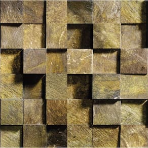 Papel de Parede Adesivo Pedra Bloco 3d Lavável Cozinha 3 METROS