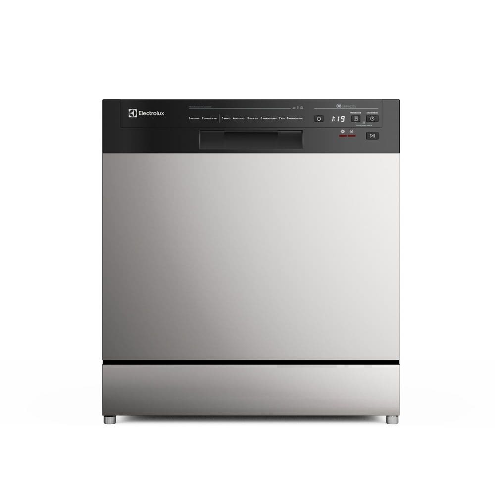 Lava-Louça Electrolux 8 Serviços Inox com Programa Lava e Seca 50` (LS08E)