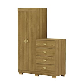 Guarda Roupa Cômoda 4 Gavetas 120cm Cristal Nature - Vila Rica