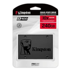 SSD Kingston 240GB Sata 3 A400S37/240G - 2.5" Rev. 3.0 6Gb/s - Cartela