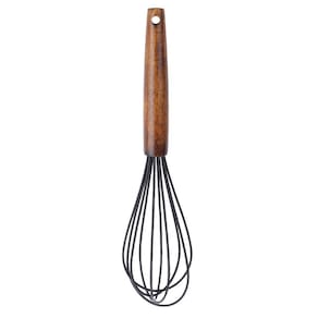 Batedor Fouet Preto Paramount com Cabo Madeira 26 cm