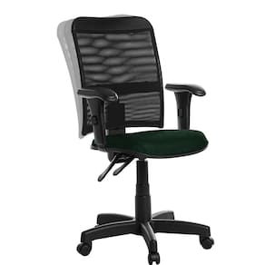 Cadeira De Escritório Ergonômica Tela Com Braço Verde Rcp