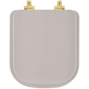 Assento Sanitário Soft Close Axis Barbante para vaso Deca com Ferragem Dourada